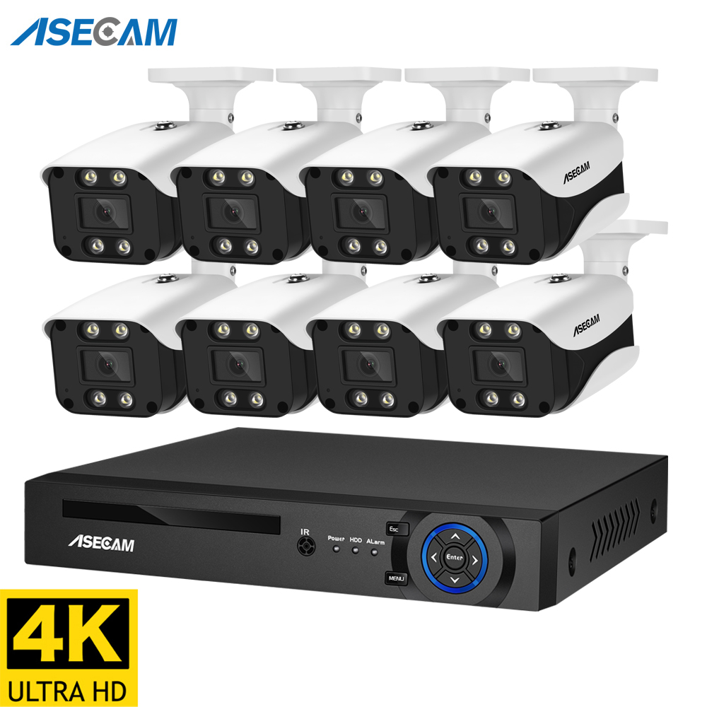 Home Security Group - 8MP Security Camera System 4K POE