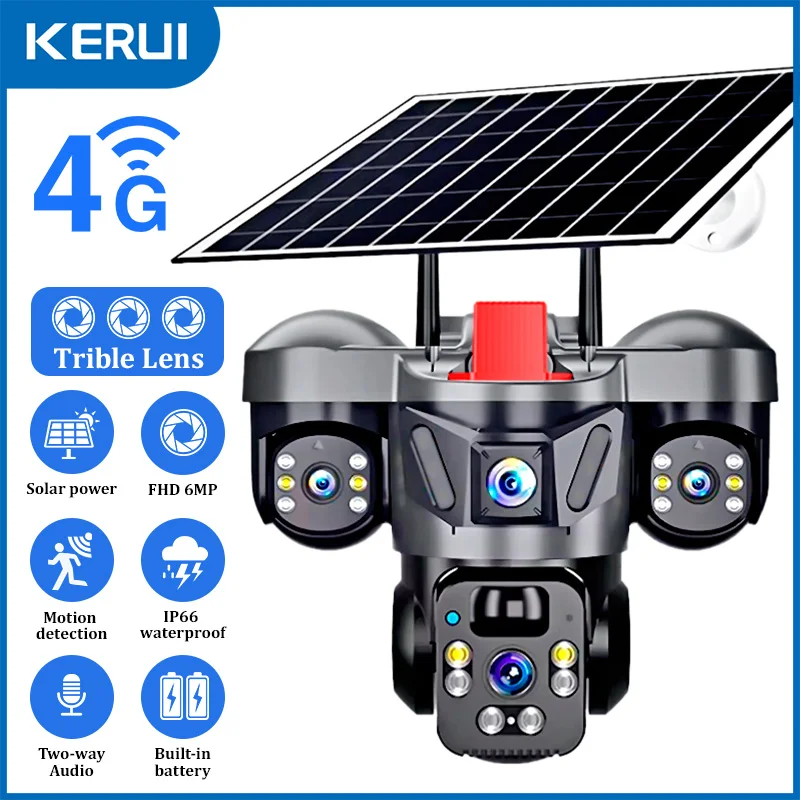 Home Security Group - KERUI Outdoor PTZ 6MP 4G SIM