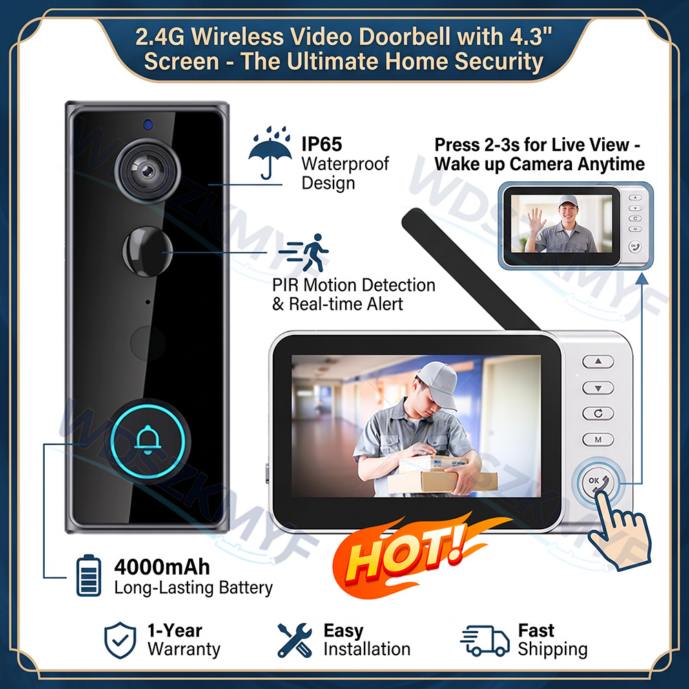New Smart Wireless Doorbells V - đánh giá và giá Home Security Doorbell Camera