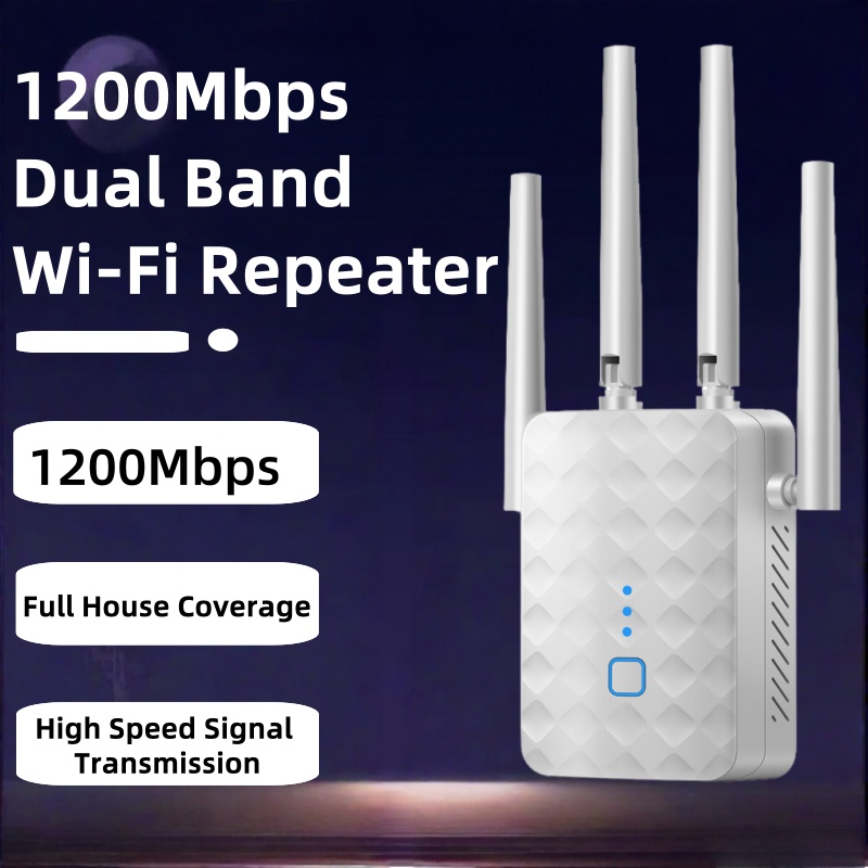 1200Mbps Dual Band WiFi Repeat - đánh giá và giá Home Security No Wifi