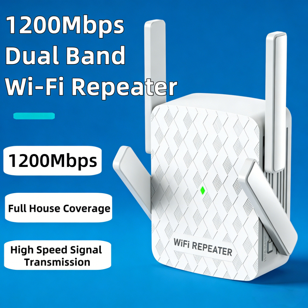 New 1200Mbps 5Ghz WiFi Repeate - đánh giá và giá Home Security No Wifi