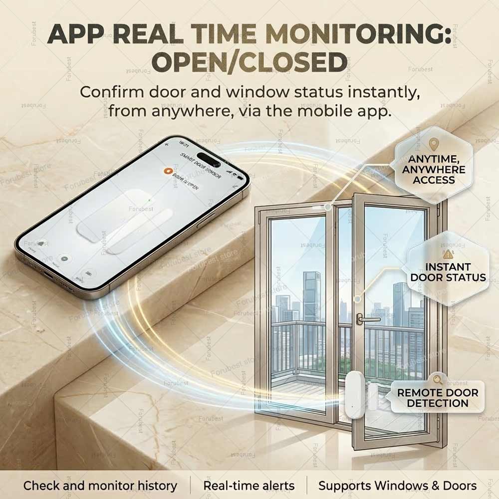 Tuya Zigbee Door Window Sensor - đánh giá và giá Home Security Gate