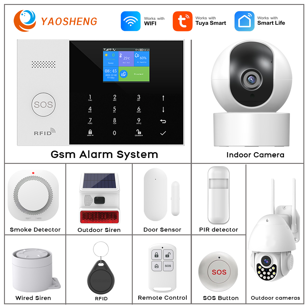 4G Alarm System Security Home  - đánh giá và giá Home Security No Wifi