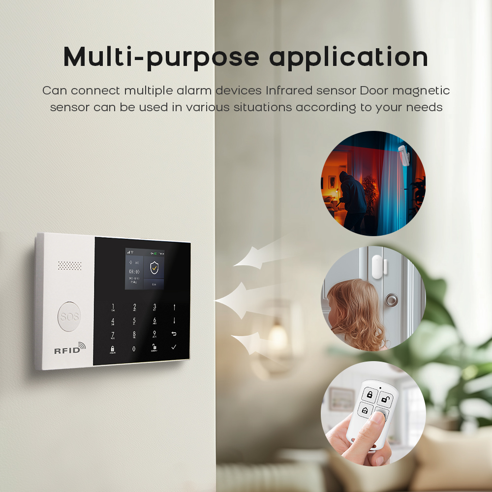 4G Alarm System Security Home  - đánh giá và giá Home Security No Wifi