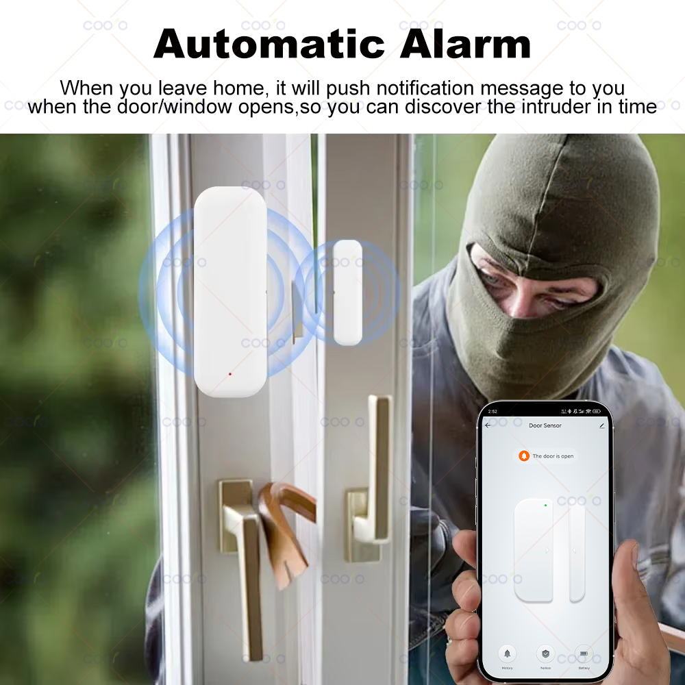 Zigbee 3.0 Door Window Sensor  - đánh giá và giá Home Security Gate