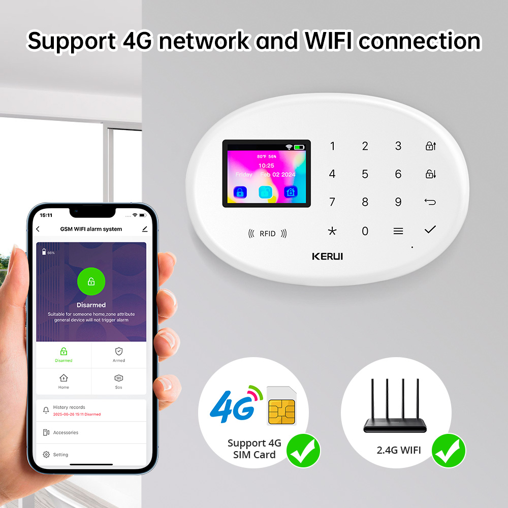 KERUI Alarm System For Home Wi - đánh giá và giá Home Security No Wifi