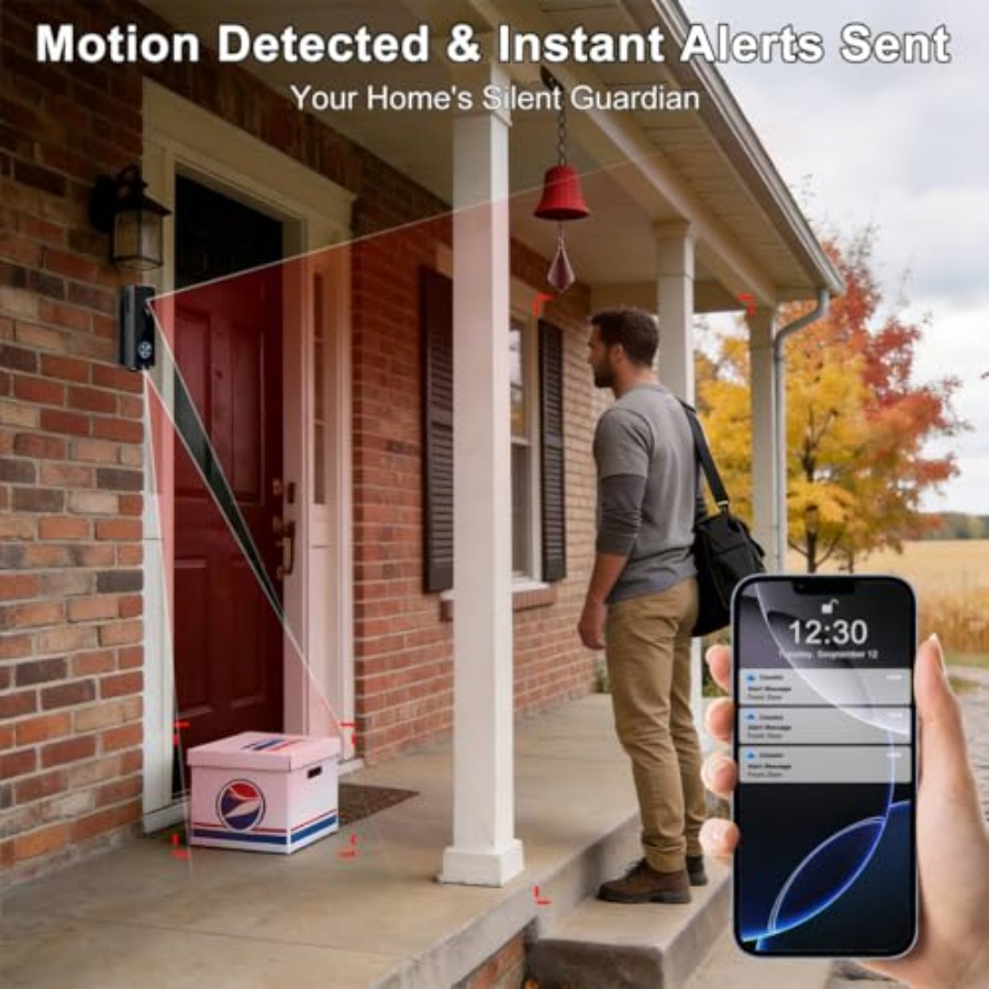 Wireless doorbell camera for h - đánh giá và giá Home Security Doorbell Camera