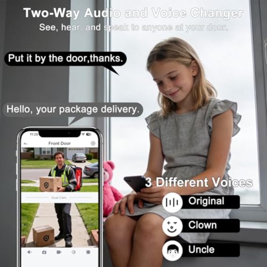 Wireless doorbell camera for h - đánh giá và giá Home Security Doorbell Camera
