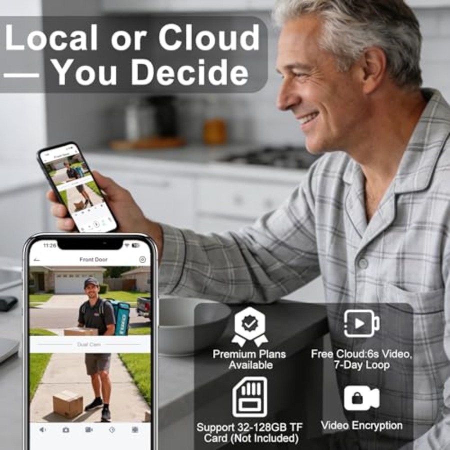 Wireless doorbell camera for h - đánh giá và giá Home Security Doorbell Camera