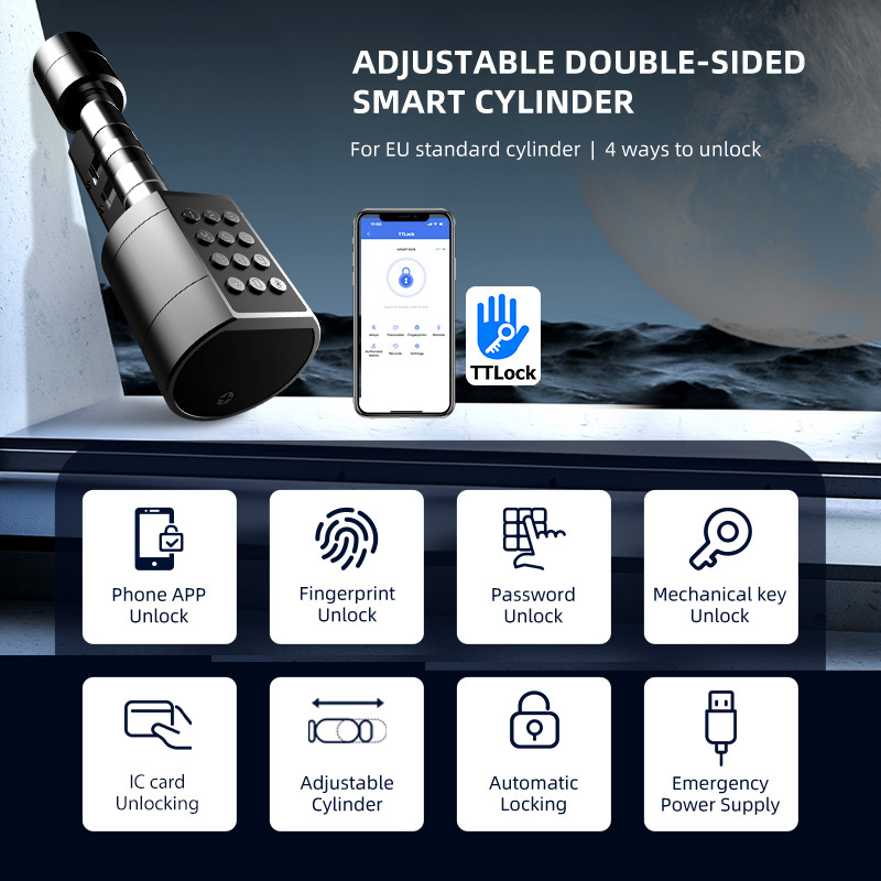 Smart Euro Cylindrical Door Lo - đánh giá và giá Home Security Gate
