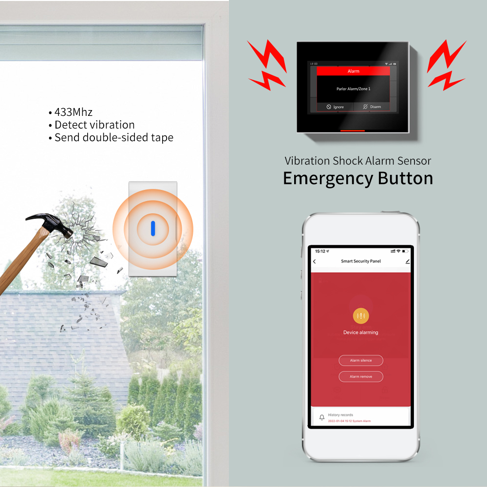 Ostaniot 433MHz eV1527 Wireles - đánh giá và giá Home Security Gate