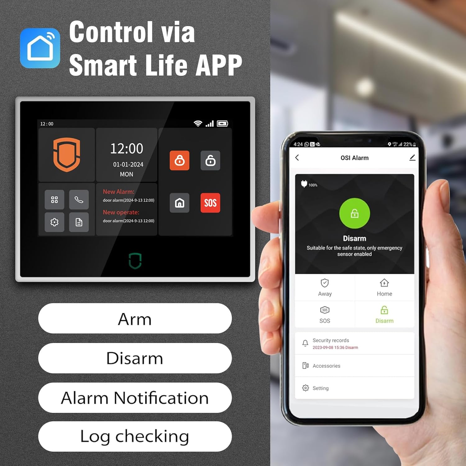 Wolf-Guard 7 inch Touch Screen - đánh giá và giá Home Security No Wifi
