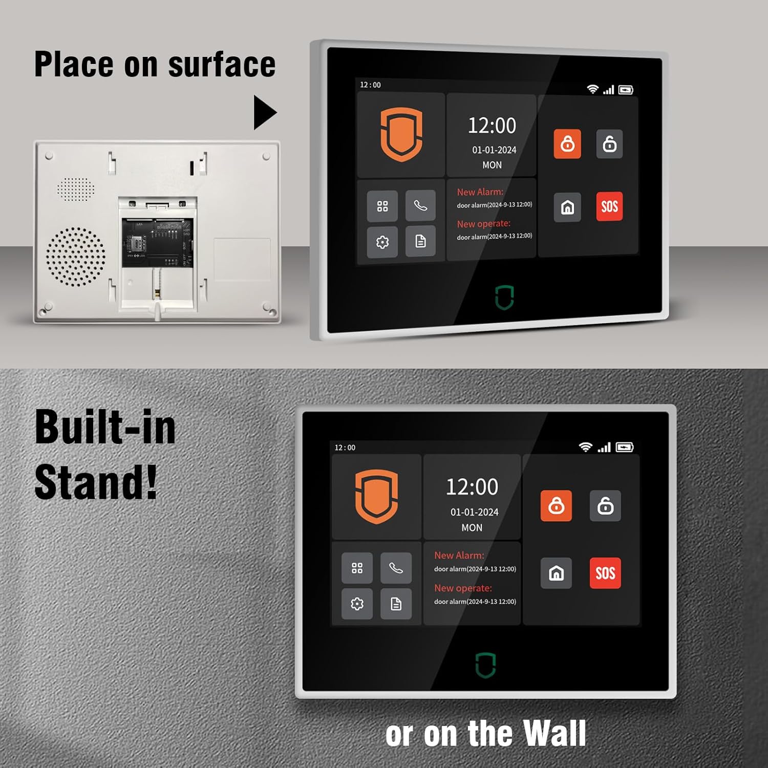 Wolf-Guard 7 inch Touch Screen - đánh giá và giá Home Security No Wifi