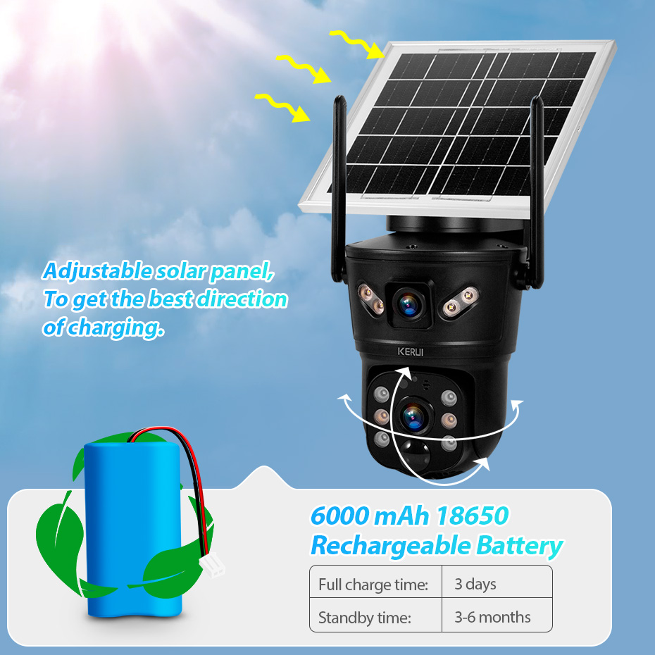 KERUI Outdoor 6MP Solar Camera - đánh giá và giá Home Security Group