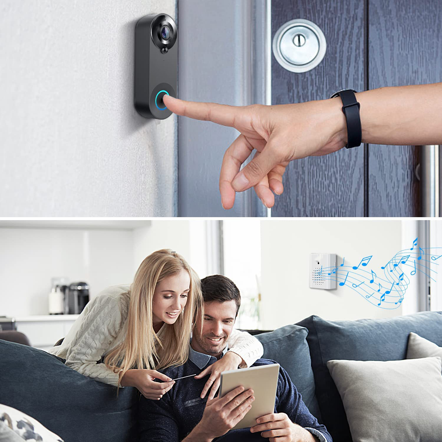 5G 2.4G WiFi Video Doorbell 10 - đánh giá và giá Home Security Doorbell Camera