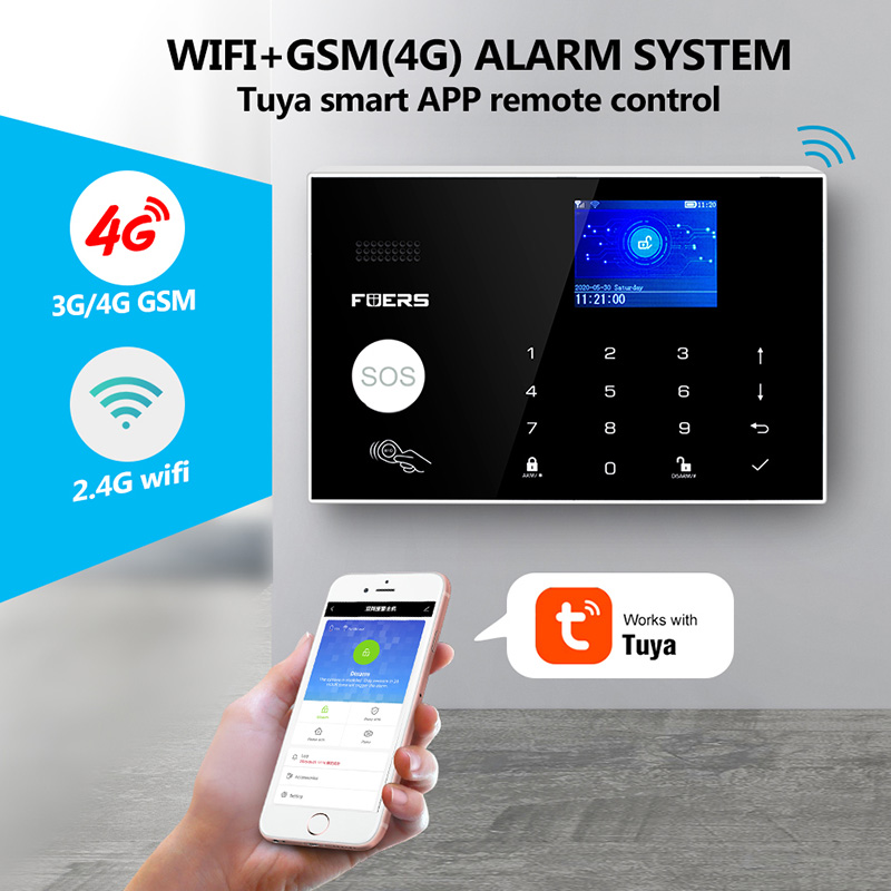FUERS WIFI 4G Alarm System Wir - đánh giá và giá Home Security No Wifi