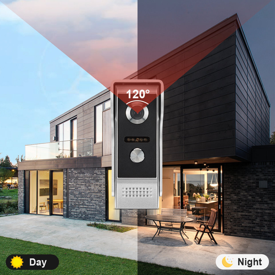 7Inch IPS Screen 2MP  Tuya Rem - đánh giá và giá Home Security Doorbell Camera