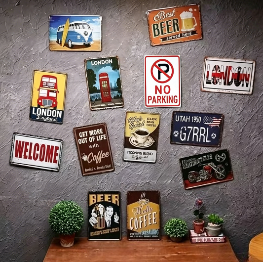 HD Metal Tin Sign Vintage Funn - đánh giá và giá Home Security Quotes