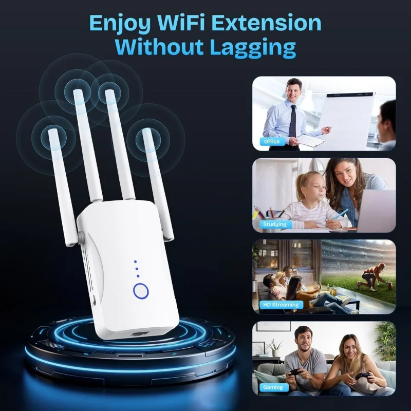 2.4G/5GHz Dual Band WiFi Repea - đánh giá và giá Home Security No Wifi