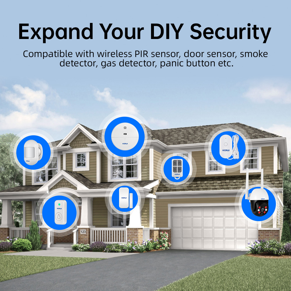 KERUI Tuya Wireless Home Alarm - đánh giá và giá Home Security No Wifi