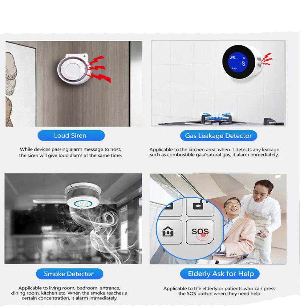 PGST 4G Tuya Smart Home Alarm  - đánh giá và giá Home Security No Wifi